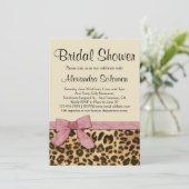 Invitation de la nuptiale Empreinte de léopard Pin (Debout devant)