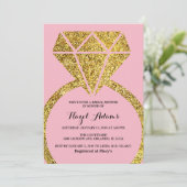 Invitation de la nuptiale fiançailles Ring (Debout devant)