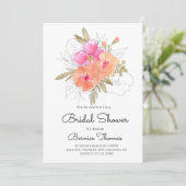 Invitation de la nuptiale fleur de printemps (Debout devant)