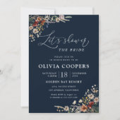 Invitation de la nuptiale Fleur sauvage Blue Mini  (Devant)