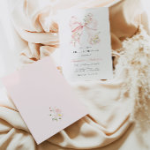 Invitation de la nuptiale Floral Bow