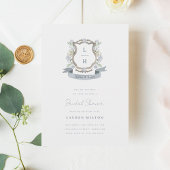 Invitation de la nuptiale Floral Crest