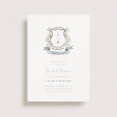 Invitation de la nuptiale Floral Crest