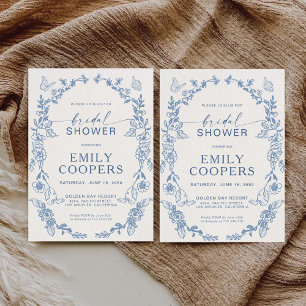 Invitation de la nuptiale florale Chinoiserie