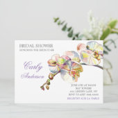 Invitation de la nuptiale florale de l'orchidée de (Debout devant)