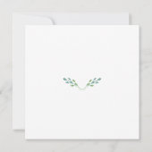 Invitation de la nuptiale Lilac et Green Foliage (Dos)