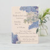 Invitation de la nuptiale Lilacs vintage (Debout devant)