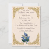Invitation de la nuptiale Lilacs vintage (Devant)