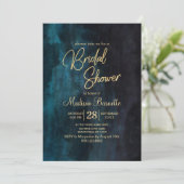 Invitation de la nuptiale marine Blue Watercolor G (Debout devant)
