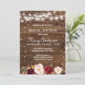 Invitation de la nuptiale Marsala d'hiver (Debout devant)