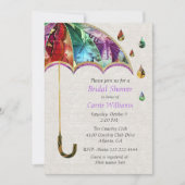 Invitation de la nuptiale parapluie de printemps (Devant)