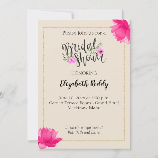 Invitation de la nuptiale Photo indienne (Dos)