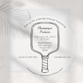 Invitation de la nuptiale Pickleball & Prosecco