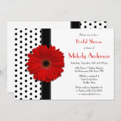 Invitation de la nuptiale Pointe Rouge Daisy (Devant / Derrière)