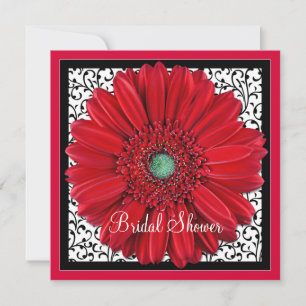 Invitation de la nuptiale Red Gerbera Daisy