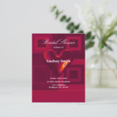 Invitation de la nuptiale Red Heart (Debout devant)