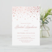 Invitation de la nuptiale rose Gold Foil Confetti (Debout devant)