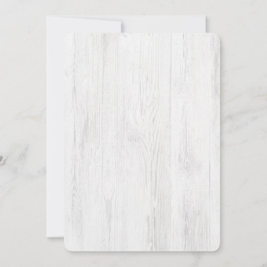 Invitation de la nuptiale Rustic Wood Tree (Dos)