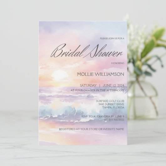Invitation de la nuptiale surfside Sunset (Debout devant)