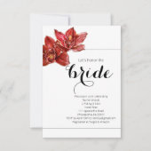 Invitation de la nuptiale Tropical Red Orchid (Devant)