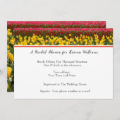 Invitation de la nuptiale Tulip Spring (Devant / Derrière)