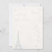 Invitation de la nuptiale vintage Carte postale (Dos)