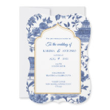 Invitation de la pagode Chic-tique Scalloped