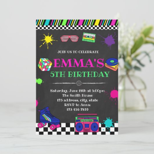 invitation de la partie 80s (Debout devant)