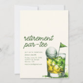 Invitation de la partie à la retraite avec Whiskey (Devant)