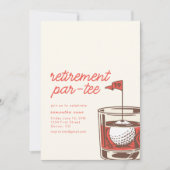 Invitation de la partie à la retraite avec Whiskey (Devant)