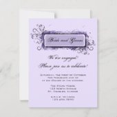 Invitation de la partie Abstraite d'engagement flo (Devant)