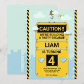 Invitation de la partie Anniversaire de enfant, co (Devant / Derrière)