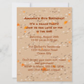 Invitation de la partie anniversaire de enfant de (Dos)