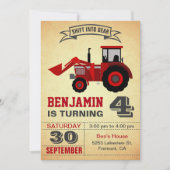 Invitation de la partie Anniversaire de enfant de  (Devant)