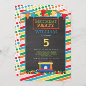 Invitation de la partie Anniversaire de enfant de  (Devant / Derrière)