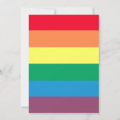 Invitation de la partie arc-en-ciel gay pride (Dos)