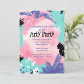 Invitation de la partie artistique de la peinture (Debout devant)