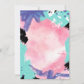 Invitation de la partie artistique de la peinture  (Dos)