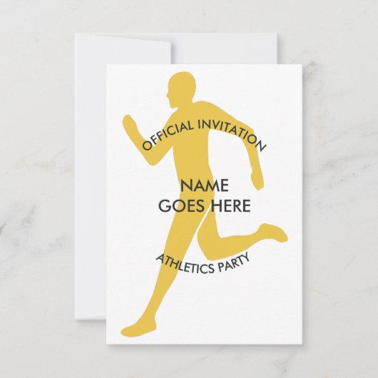 Invitation de la partie Athlétisme sur mesure (Devant)