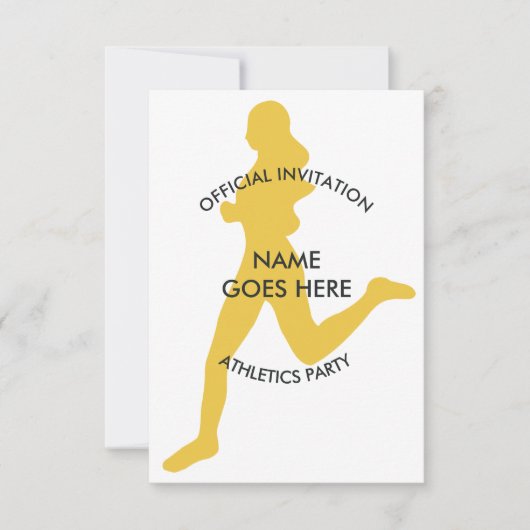 Invitation de la partie Athlétisme sur mesure (Devant)