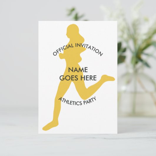 Invitation de la partie Athlétisme sur mesure (Debout devant)