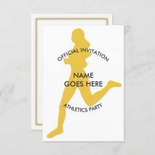 Invitation de la partie Athlétisme sur mesure