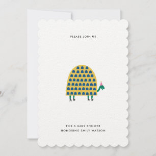 Invitation de la partie Baby shower de tortue