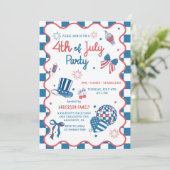 Invitation de la partie BBQ 4 juillet Fireworks (Debout devant)