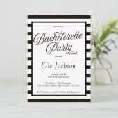 Invitation de la partie Black + Gold Bachelorette (Debout devant)