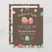 Invitation de la partie Budget Exchange Cookie Hol (Devant / Derrière)