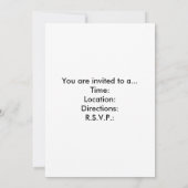 Invitation de la partie Casino (Dos)