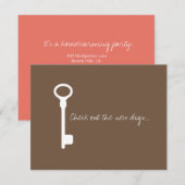 Invitation de la partie Cool de chauffage domestiq (Devant / Derrière)