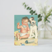 Invitation de la partie de Baby shower de marionne (Debout devant)