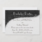 Invitation de la partie de baccalauréat gai noir e (Dos)